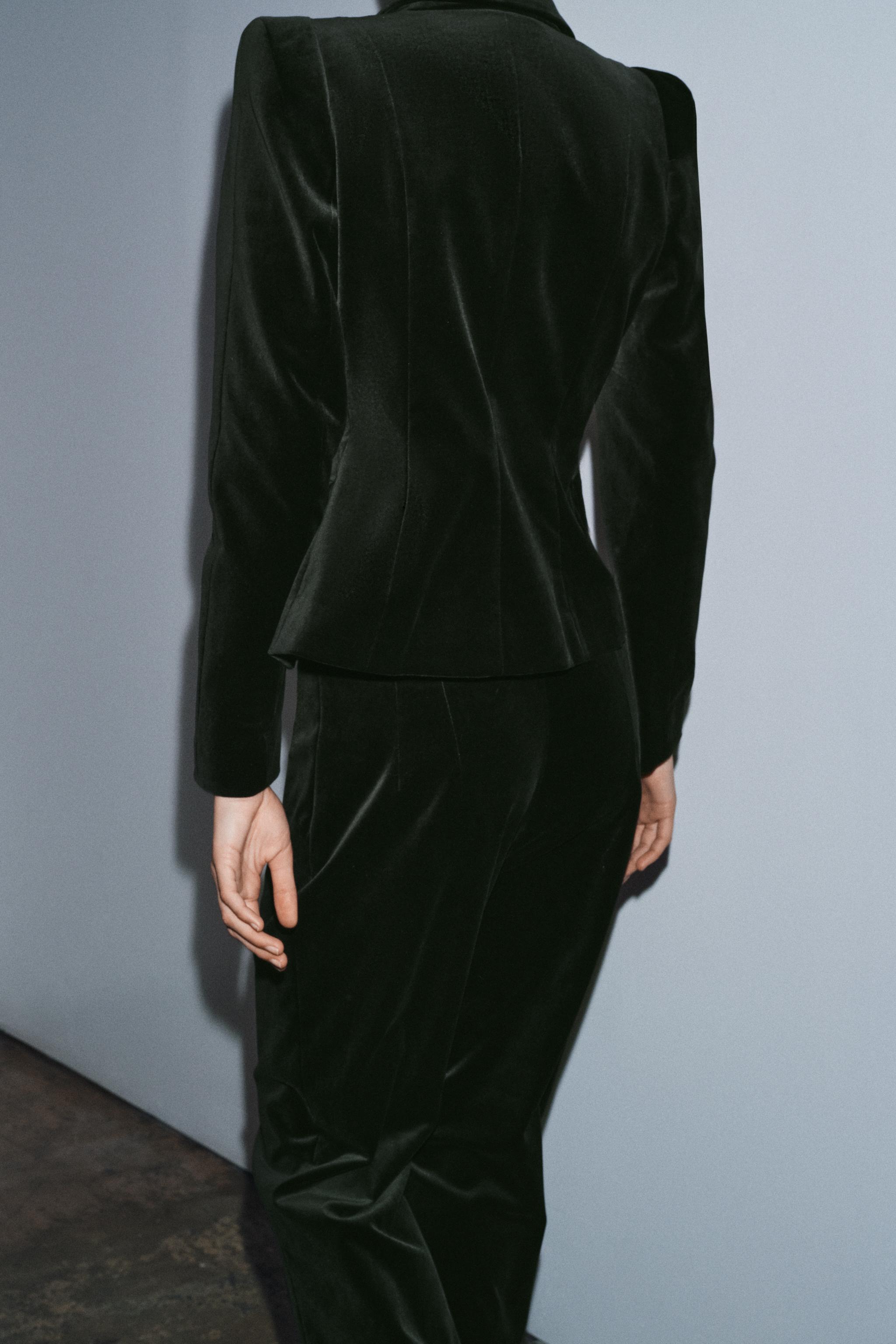 TAILORED VELVET BLAZER ZW COLLECTION